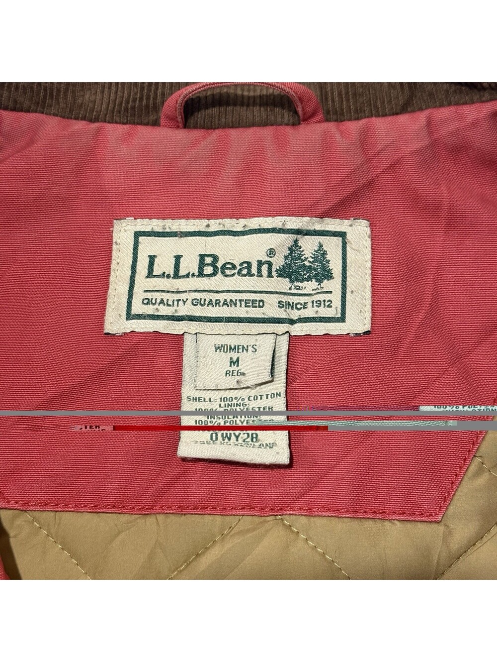 Vintage 90s L.L. Bean Lined Corduroy Chore Barn Jacket Size Medium Women’s - Picture 3 of 8